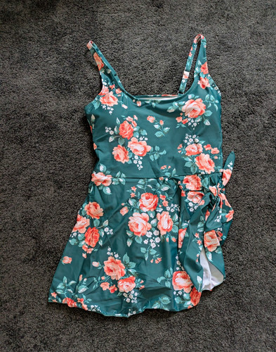 Women floral swimdress - floral,