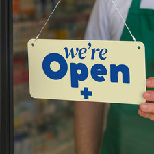 Pharmacy open closed sign - pharmacy,