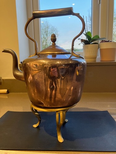 Antique copper kettle - antique,