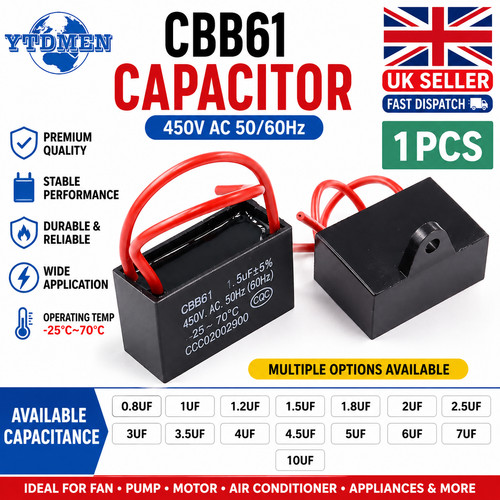 Cbb61 capacitor 450v - capacitor,