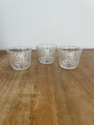 Set clear glass votive - set, of