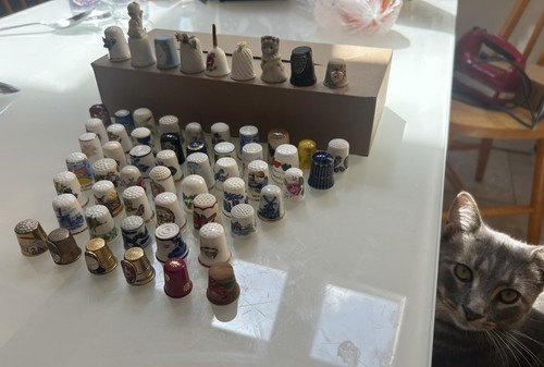 Vintage thimbles lot 60 - vintage, of
