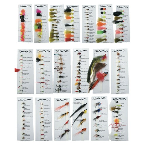 Daiwa carded flies fishing - carded,