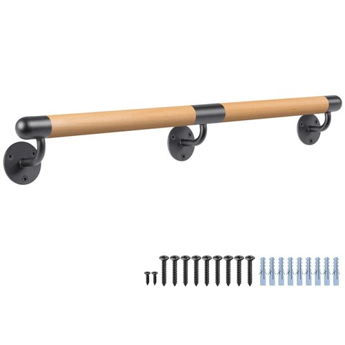 Handrail wooden stair railing - handrail,