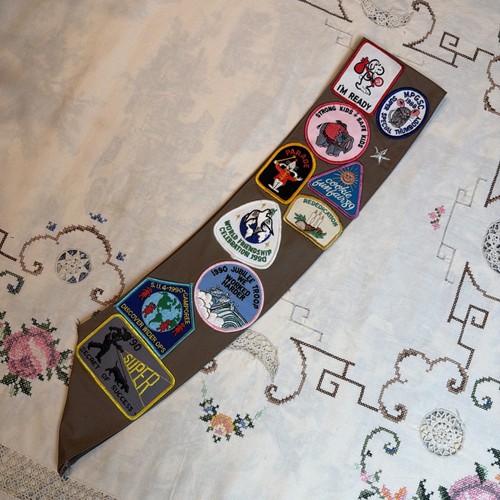 Vtg girl scouts brownie sash - vtg,