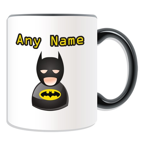 Personalised gift batman mug - personalised,
