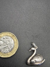 Vintage sterling silver swan - vintage,