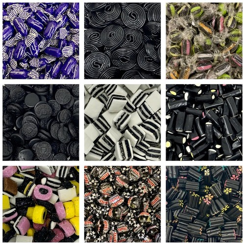 Liquorice sweets traditional - liquorice,