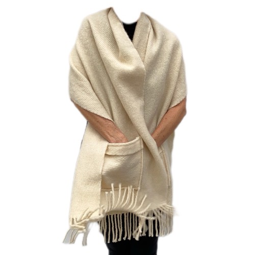 Cream coloured large - large, wrap