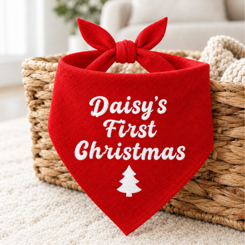 Personalised 1st christmas dog - personalised,