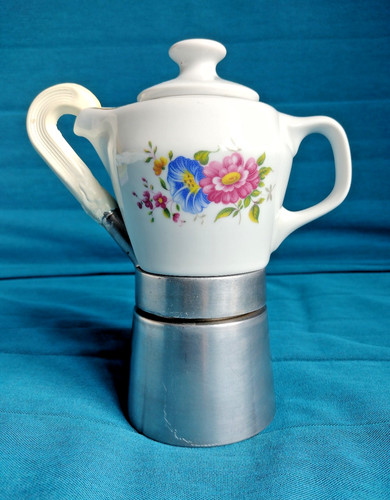 Moka pot with porcelain top - pot,