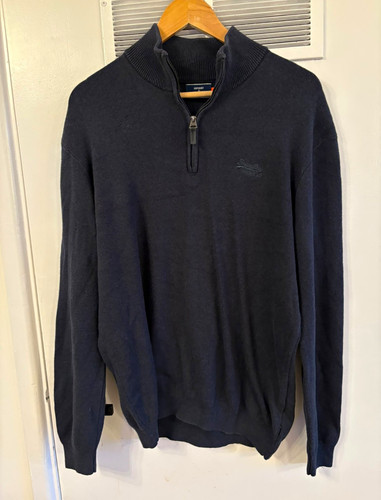 Superdry men navy knit - men's, 1/4