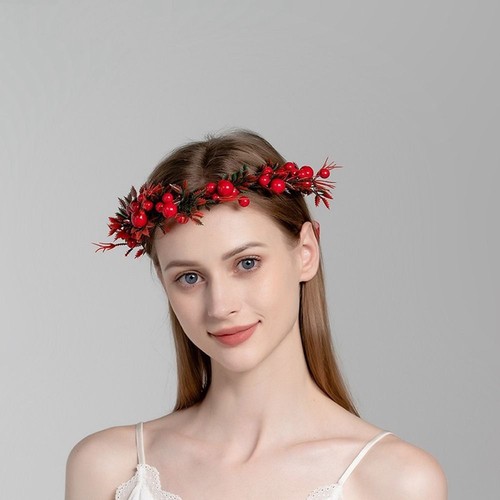 Red berry garland - red, flower