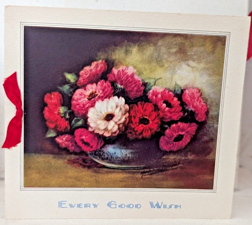 Vintage unused 1940 floral - vintage, 1940's