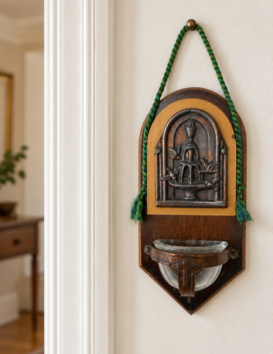 Vintage french holy water - holy, font