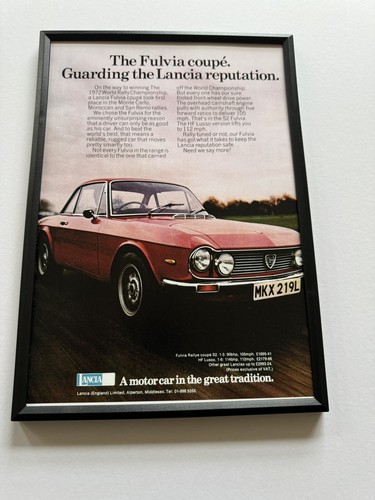 New framed classic lancia - new,
