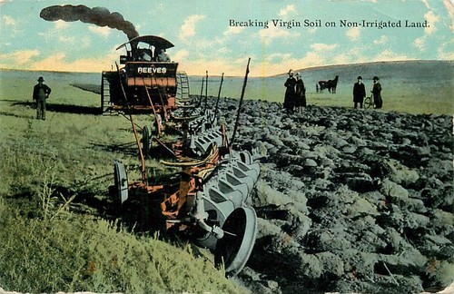 Postcard reeves steam tractor - reeves,