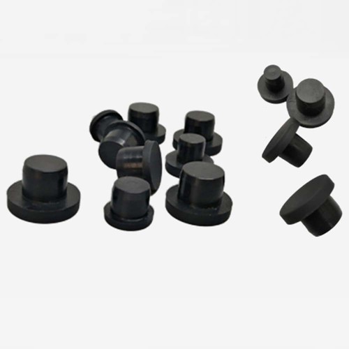 Black silicone rubber with - black,