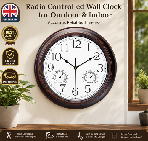 Radio controlled wall clock - controlled,