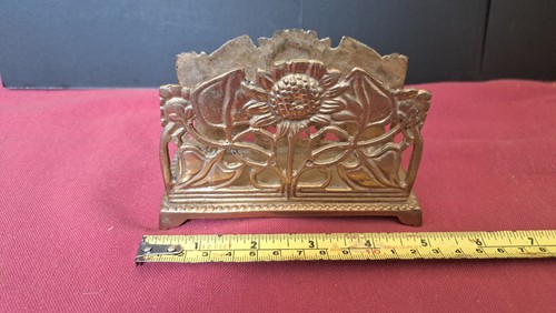 Vintage brass art nouveau - brass,