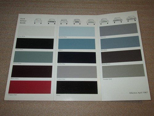 1967 ford paint trim colour - ford,