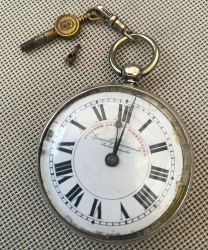 Silver cased fusee superior - silver,