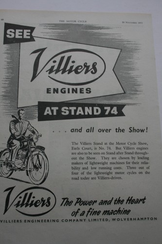 1955 advert for villiers - 1955, "villiers