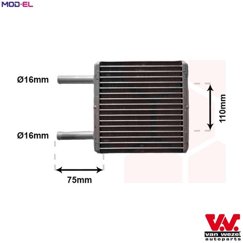 Heat exchanger interior - heat,