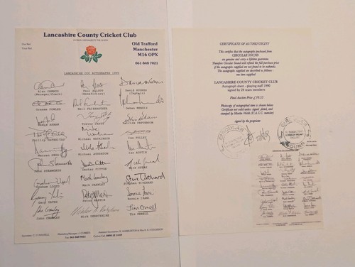 Lancashire cricket ccc 1990 - lancashire,
