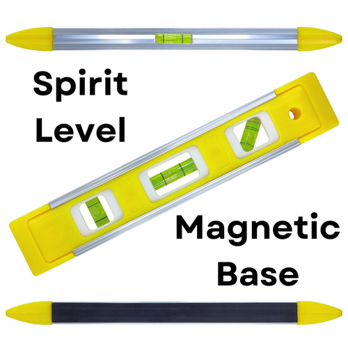 Way magnetic spirit level - magnetic, 9"