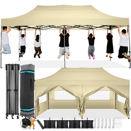 10x20 pop canopy tent - up,
