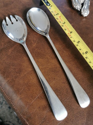 Vintage silver plated salad - silver,