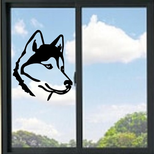 Husky dog head vinyl - husky, decal