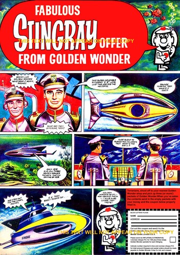 Golden wonder crisps stingray - golden,