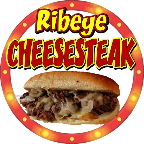 Ribeye cheesesteak decal - ribeye,