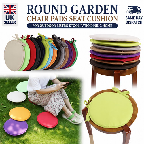 Round garden chair pads - round,