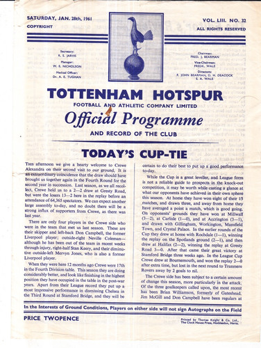 1960 1961 tottenham - 1961,