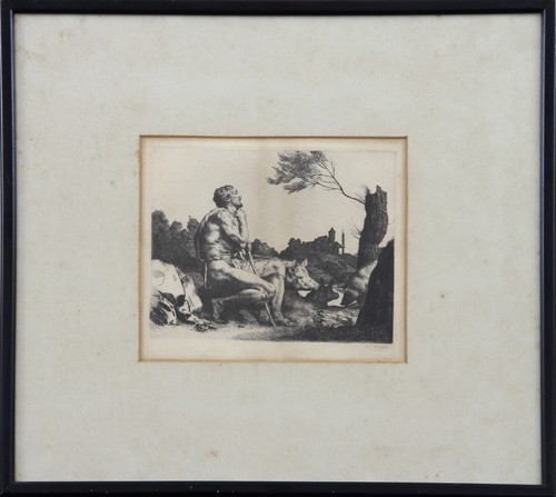 Drypoint etching william - drypoint,