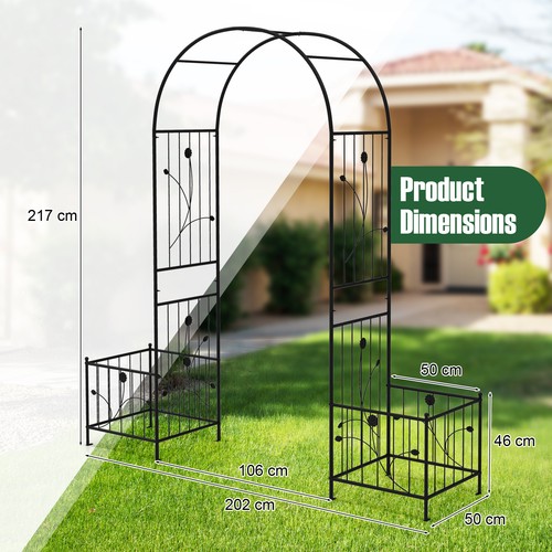 Boxes metal garden arbor - garden,