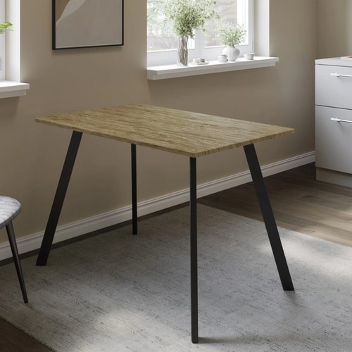 Large dining table with metal - with,