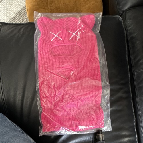 Pink acrylic knit - pink,