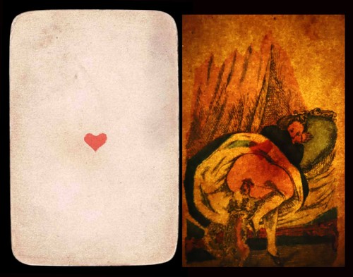 Erotic playing card 1840 - erotic,
