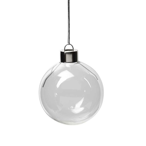 Fillable 60mm clear - clear, glass