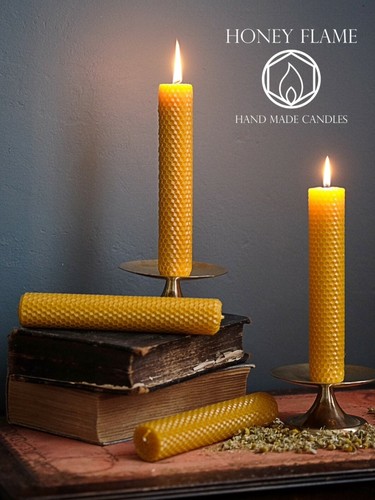 100 pure beeswax pillar - beeswax,