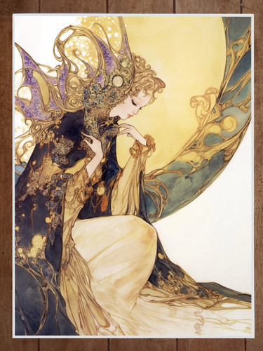Fairy poster art nouveau style - poster,