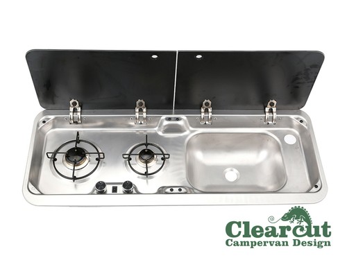 Campervan double hob sink - campervan, hob/sink