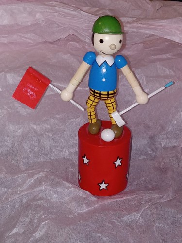 Wood thumb push golfer - thumb, up
