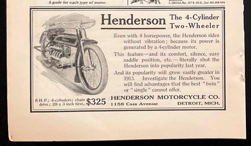 1913 henderson motorcycle - 1913,