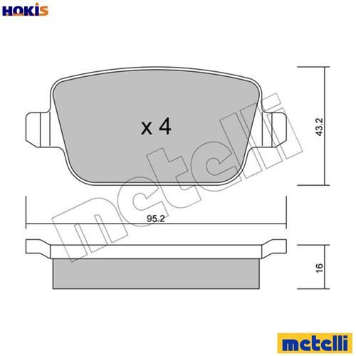 Brake pad set - pad, disc