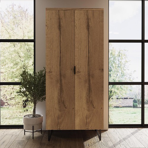 Door wardrobe black accent - black,
